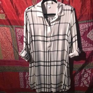Old Navy Plaid Shirt Dress